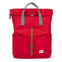 Roka Canfield C Small Sustainable Nylon Backpack - Cranberry Red