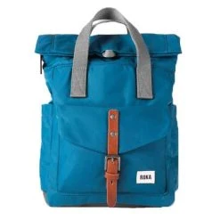 Roka Canfield C Small Sustainable Nylon Backpack - Marine Blue