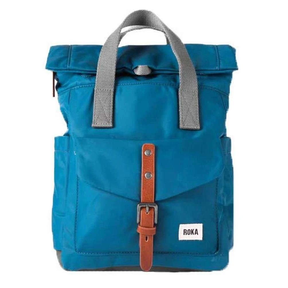 Roka Canfield C Small Sustainable Nylon Backpack - Marine Blue