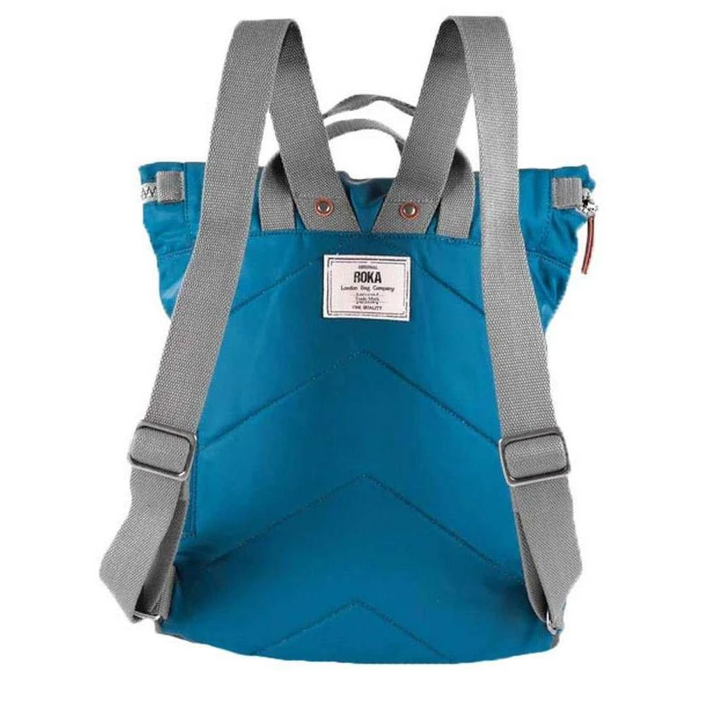 Roka Canfield C Small Sustainable Nylon Backpack - Marine Blue - Image 2
