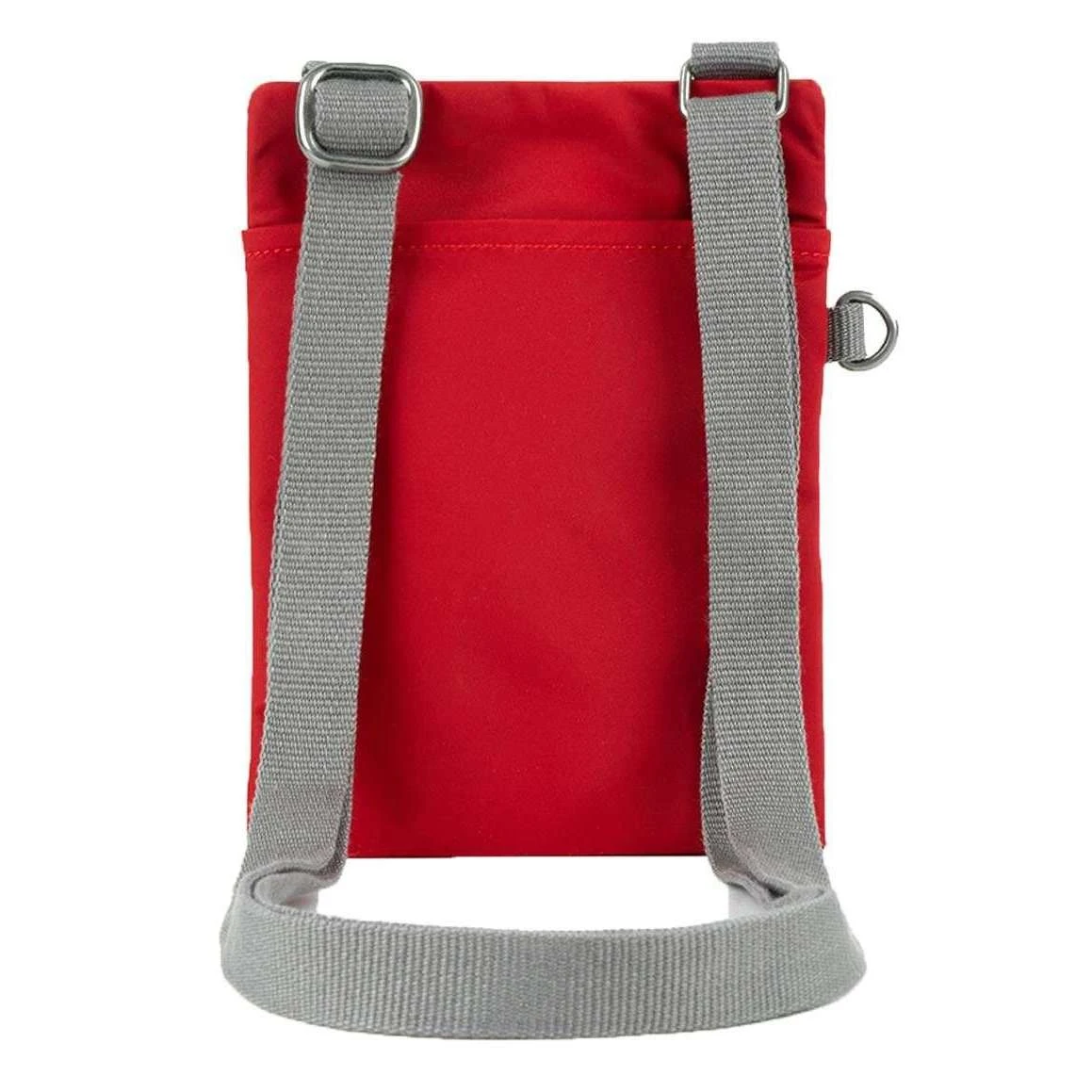Roka Chelsea Sustainable Nylon Pocket Sling Bag - Cranberry Red - Image 2