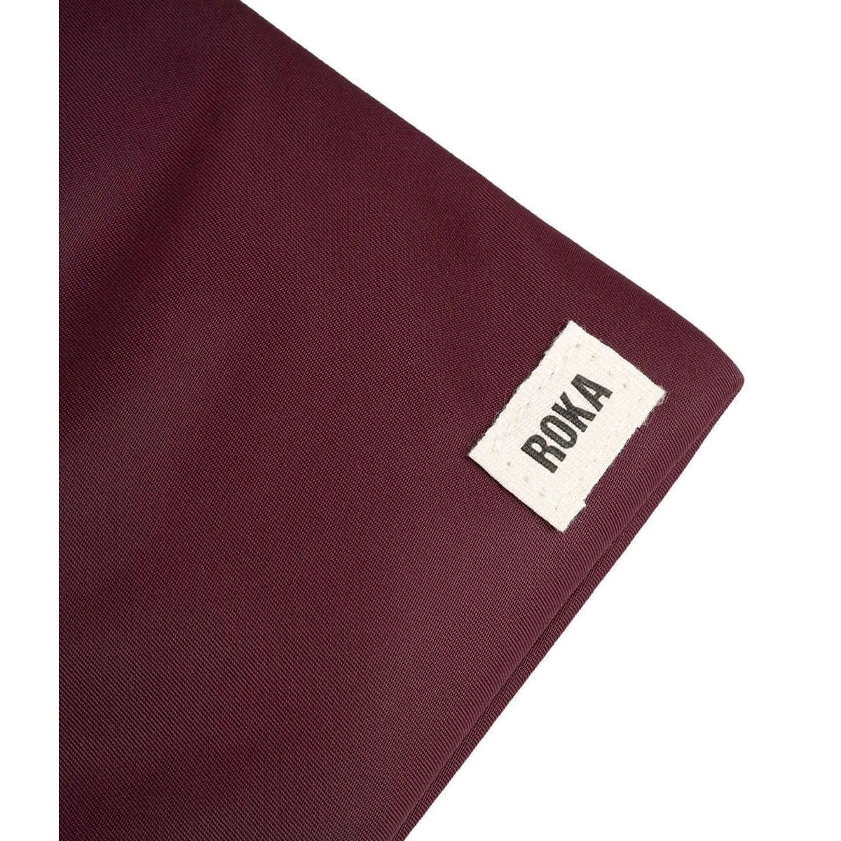 Roka Chelsea Sustainable Nylon Pocket Sling Bag - Plum Burgundy - Image 6