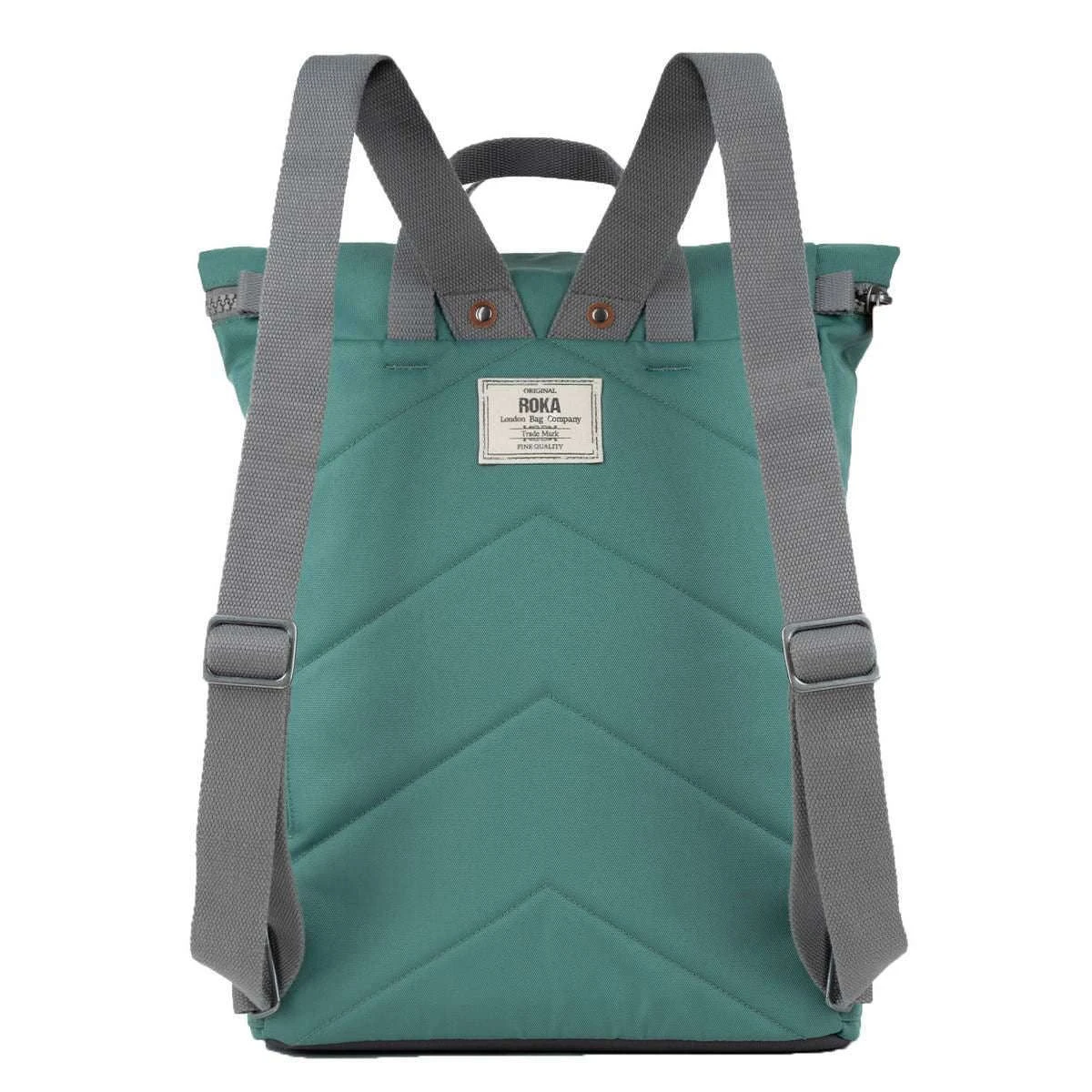 Roka Finchley A Large Sustainable Canvas Backpack - Sage Green - Image 2