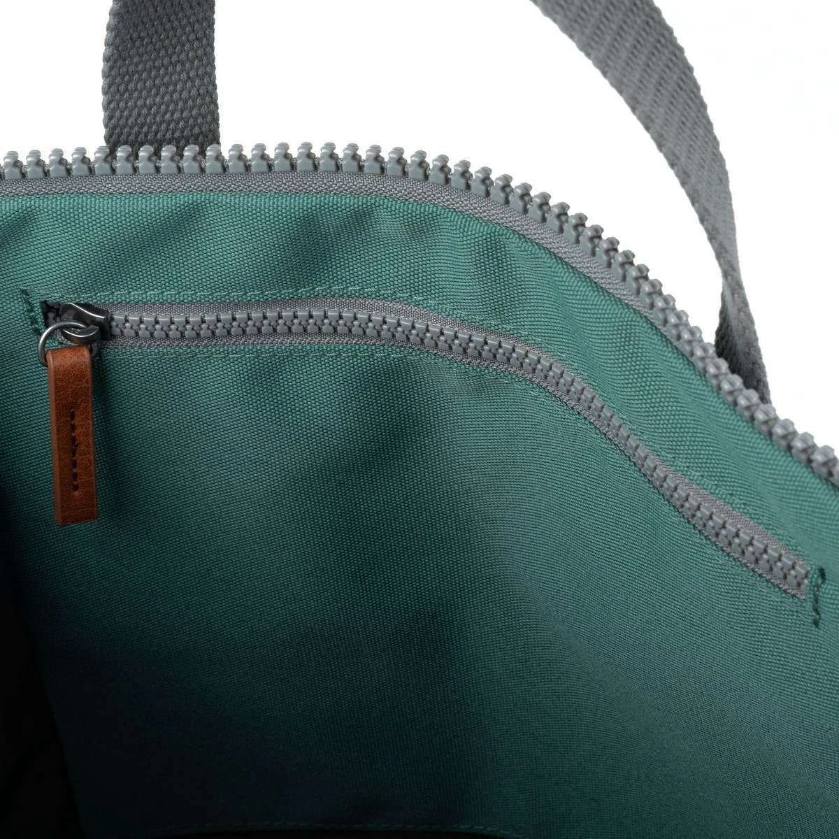 Roka Finchley A Large Sustainable Canvas Backpack - Sage Green - Image 4