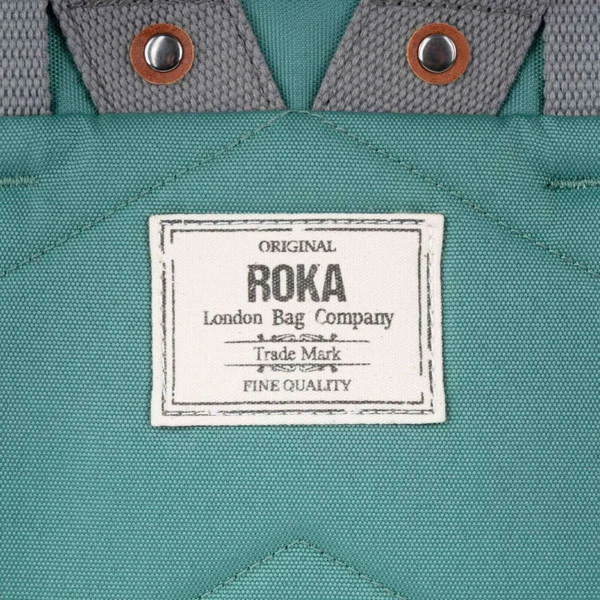Roka Finchley A Large Sustainable Canvas Backpack - Sage Green - Image 7