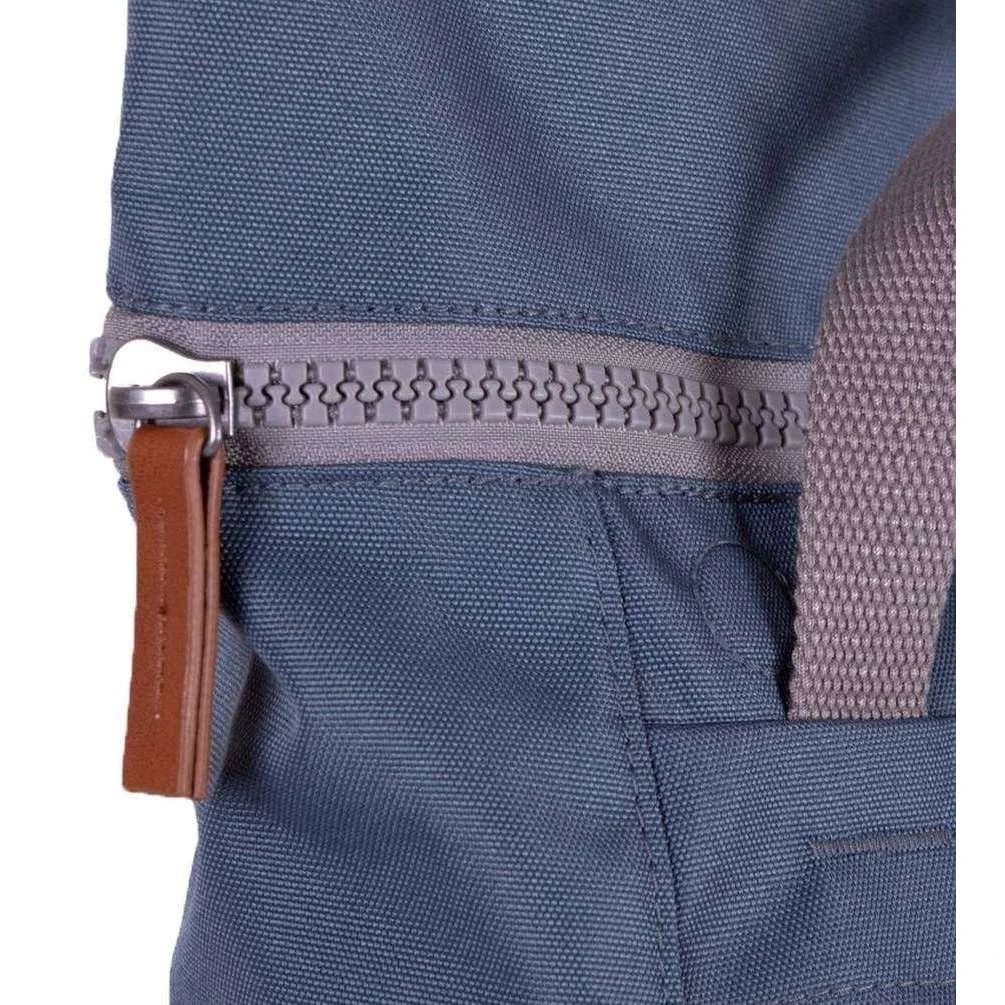 Roka Finchley A Medium Sustainable Canvas Backpack - Airforce Blue - Image 7