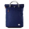 Roka Finchley A Medium Sustainable Canvas Backpack - Mineral Blue