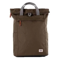 Roka Finchley A Medium Sustainable Canvas Backpack - Moss Green