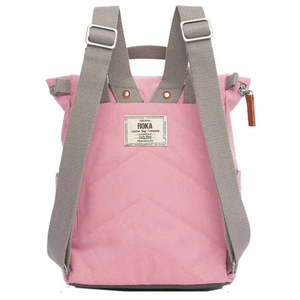 Roka Finchley A Small Sustainable Canvas Backpack - Antique Pink - Image 2