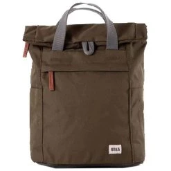 Roka Finchley A Small Sustainable Canvas Backpack - Moss Green