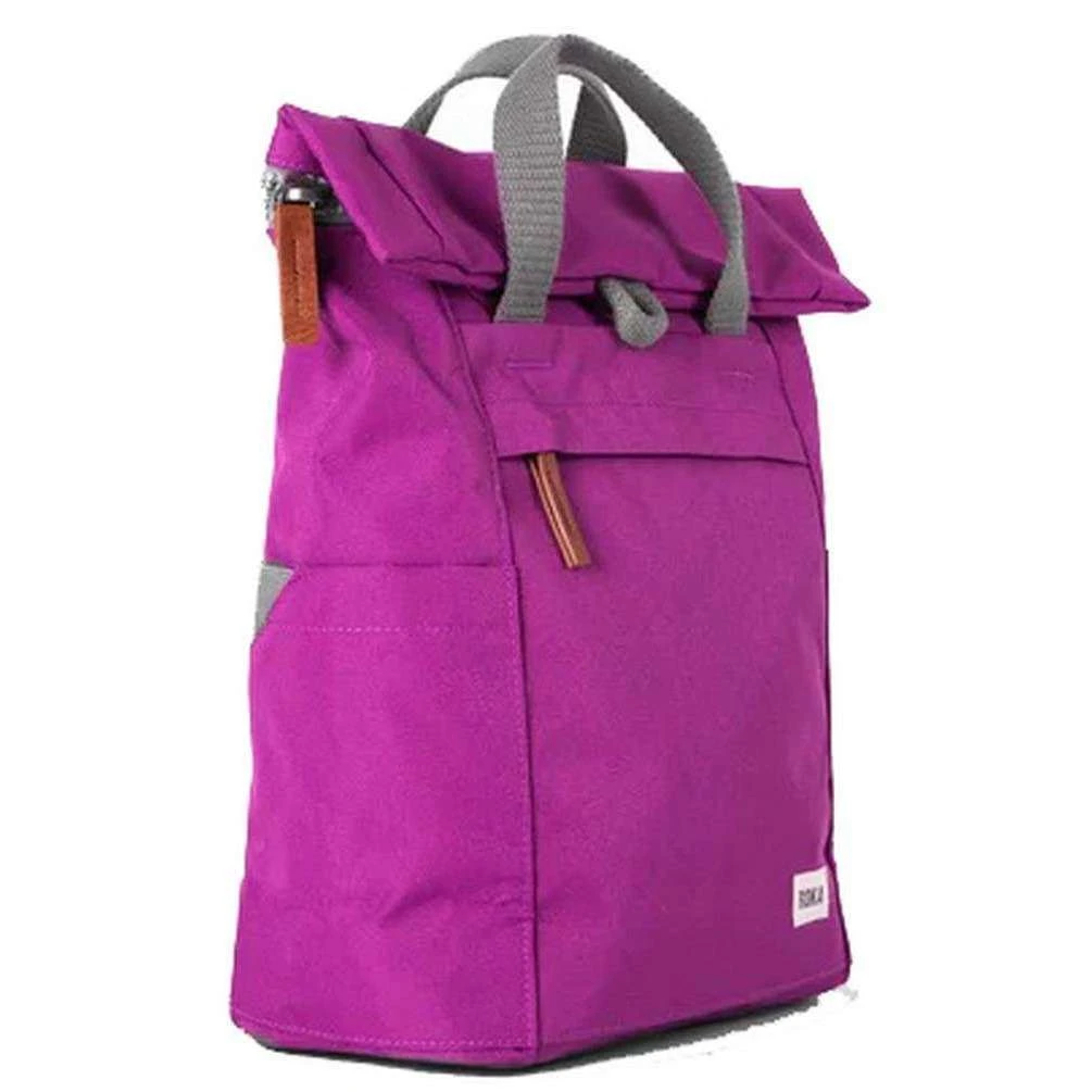 Roka Finchley A Small Sustainable Canvas Backpack - Violet - Image 3