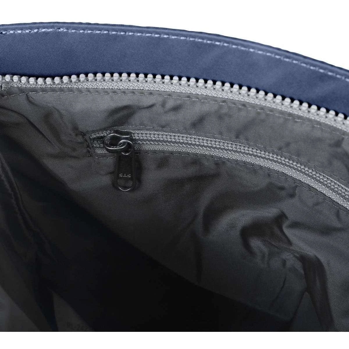 Roka Kennington B Medium Sustainable Nylon Cross Body Bag - Airforce Blue - Image 4