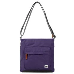 Roka Kennington B Medium Sustainable Nylon Cross Body Bag - Mulberry Purple
