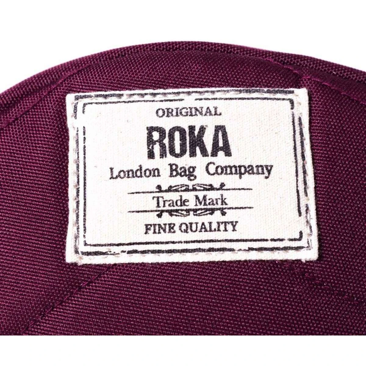 Roka Paddington B Small Sustainable Canvas Crossbody Bag - Sienna Burgundy - Image 4