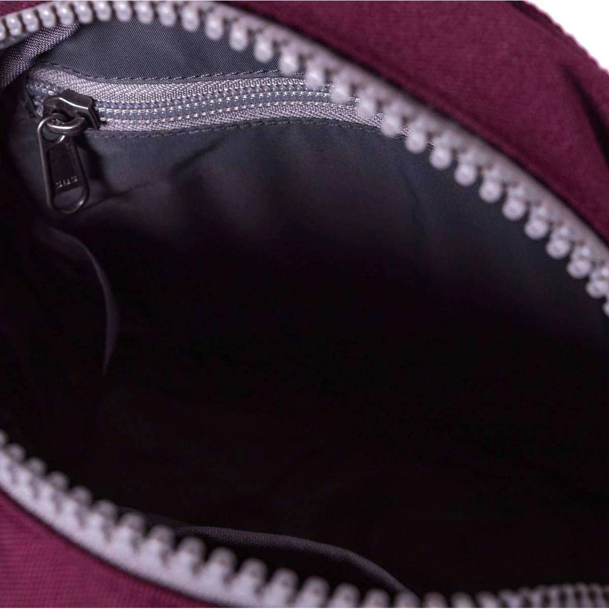 Roka Paddington B Small Sustainable Canvas Crossbody Bag - Sienna Burgundy - Image 5