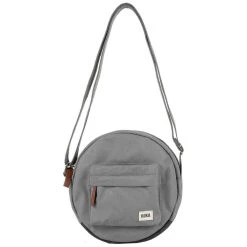 Roka Paddington B Small Sustainable Canvas Crossbody Bag - Stormy Grey