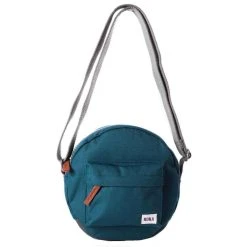 Roka Paddington B Small Sustainable Canvas Crossbody Bag - Teal Green