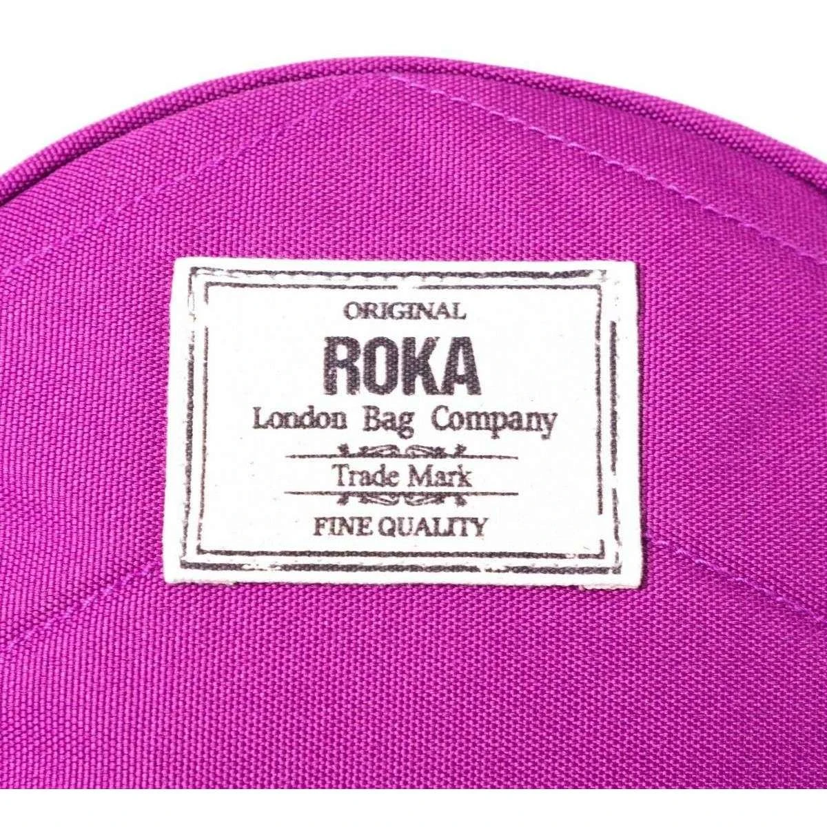 Roka Paddington B Small Sustainable Canvas Crossbody Bag - Violet Pink - Image 4