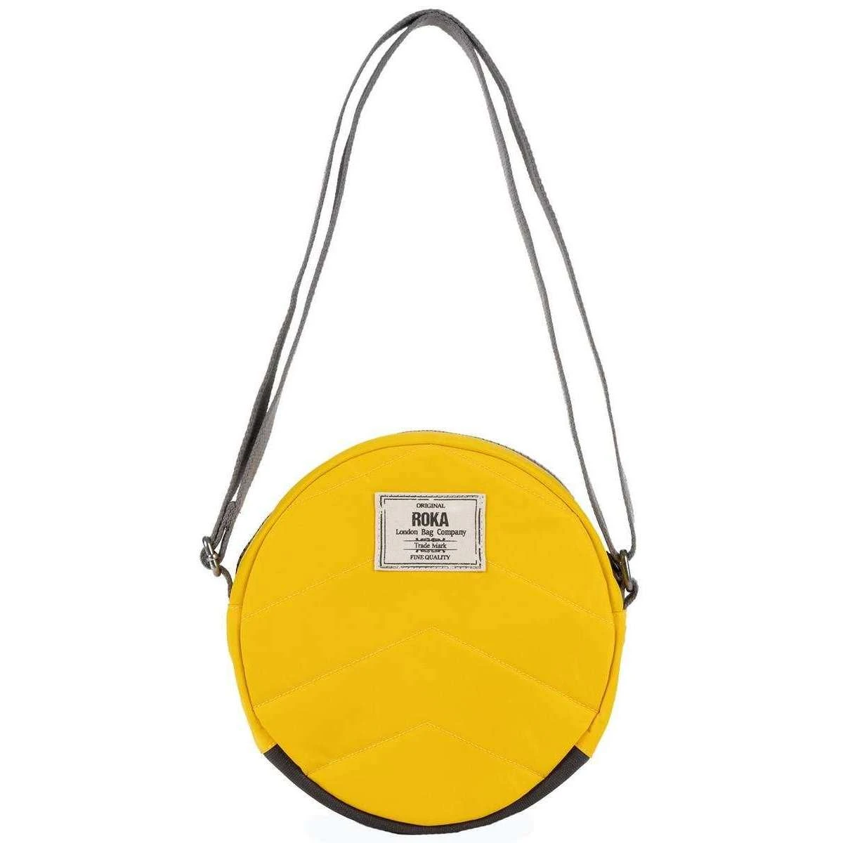 Roka Paddington B Small Sustainable Nylon Crossbody Bag - Aspen Yellow - Image 2