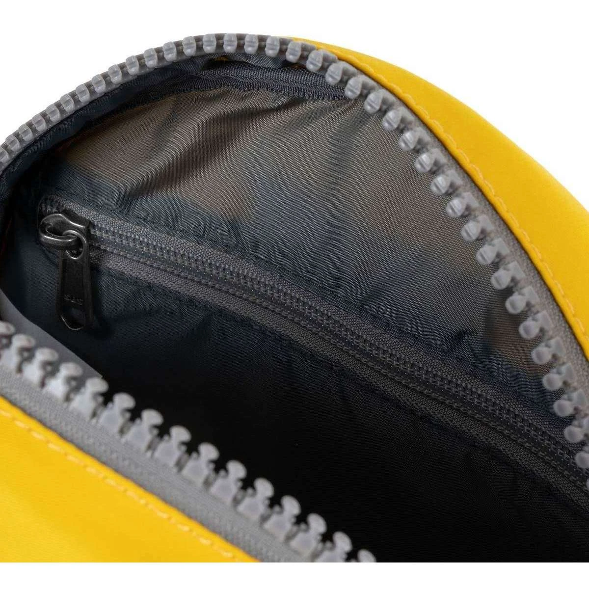 Roka Paddington B Small Sustainable Nylon Crossbody Bag - Aspen Yellow - Image 3