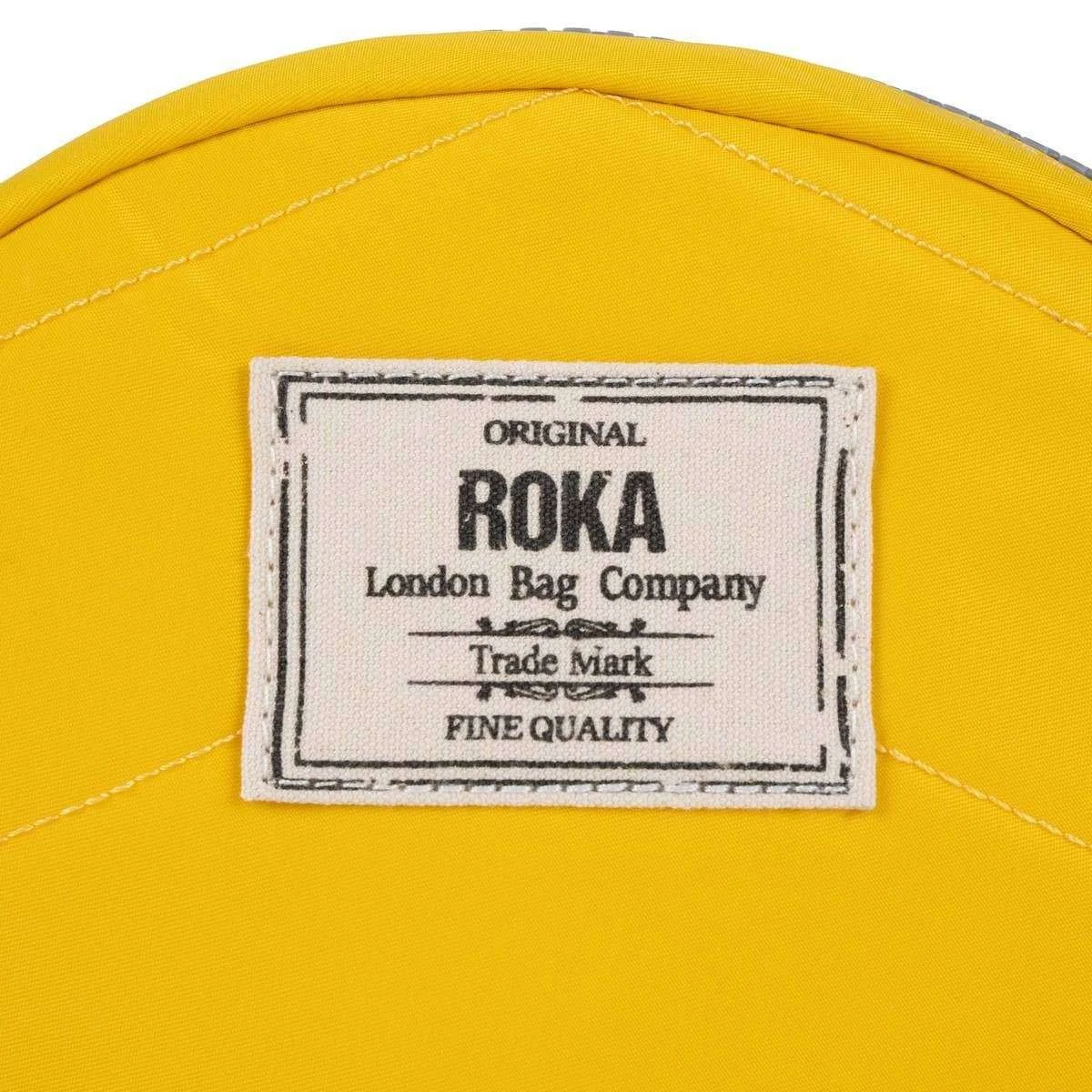 Roka Paddington B Small Sustainable Nylon Crossbody Bag - Aspen Yellow - Image 5