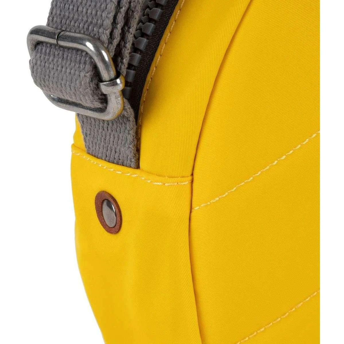 Roka Paddington B Small Sustainable Nylon Crossbody Bag - Aspen Yellow - Image 6