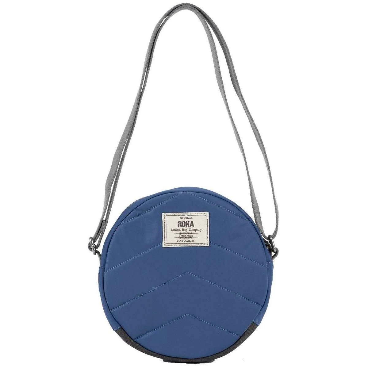 Roka Paddington B Small Sustainable Nylon Crossbody Bag - Burnt Blue - Image 2