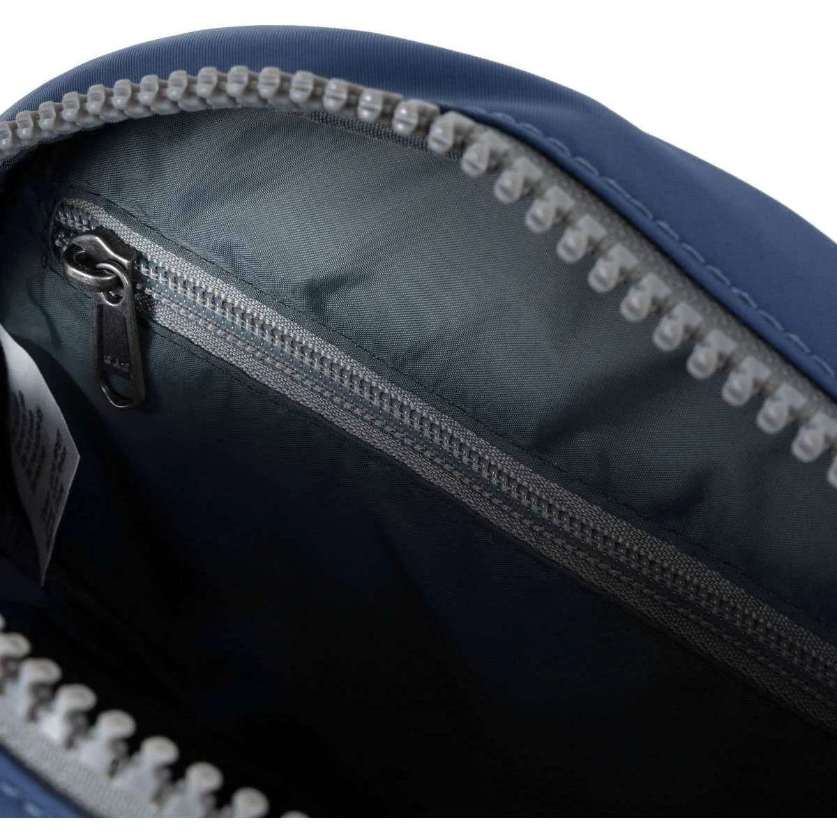 Roka Paddington B Small Sustainable Nylon Crossbody Bag - Burnt Blue - Image 3