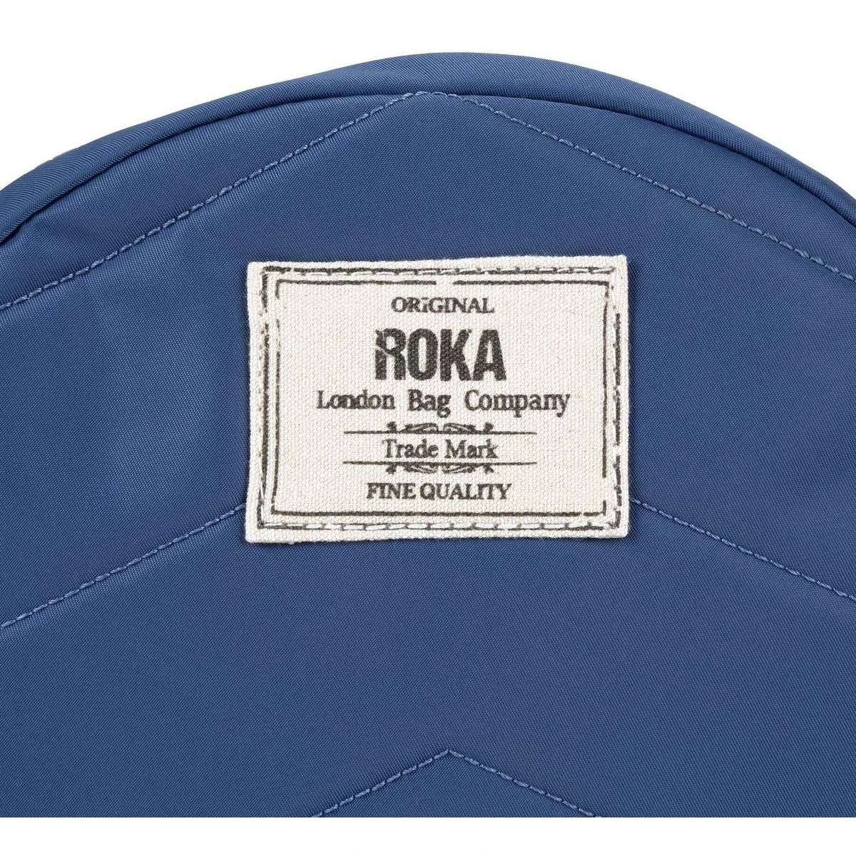 Roka Paddington B Small Sustainable Nylon Crossbody Bag - Burnt Blue - Image 5