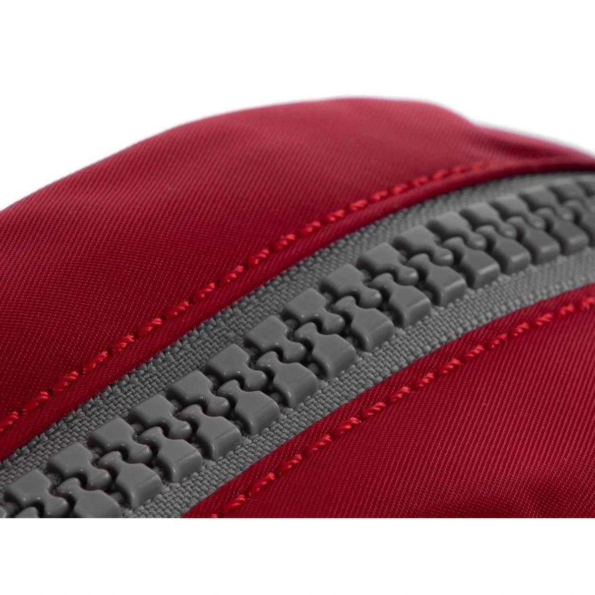 Roka Paddington B Small Sustainable Nylon Crossbody Bag - Cranberry Red - Image 7