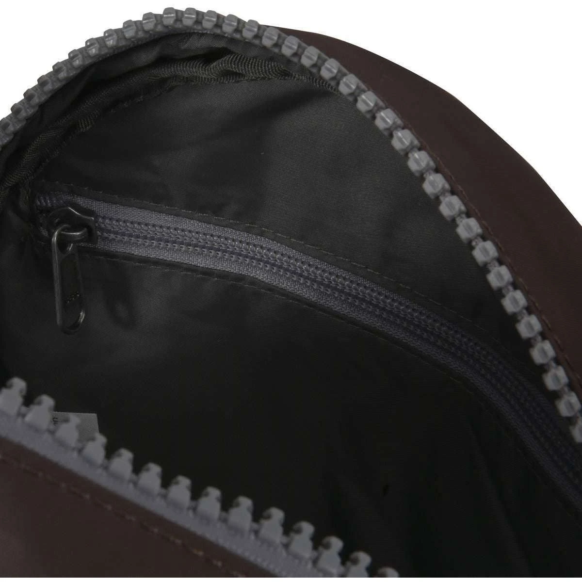 Roka Paddington B Small Sustainable Nylon Crossbody Bag - Dark Chocolate Brown - Image 3