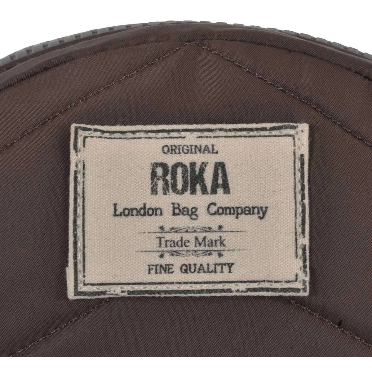 Roka Paddington B Small Sustainable Nylon Crossbody Bag - Dark Chocolate Brown - Image 5