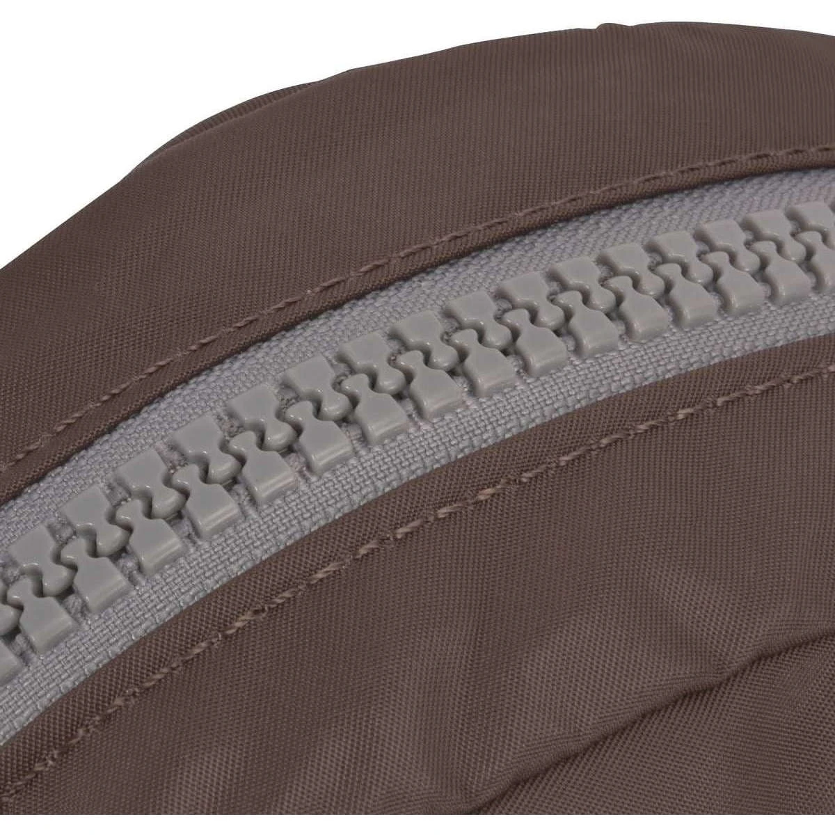 Roka Paddington B Small Sustainable Nylon Crossbody Bag - Dark Chocolate Brown - Image 7