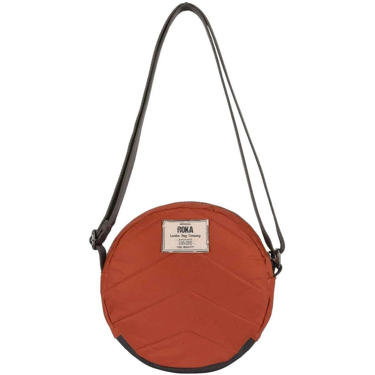 Roka Paddington B Small Sustainable Nylon Crossbody Bag - Ginger Orange - Image 2
