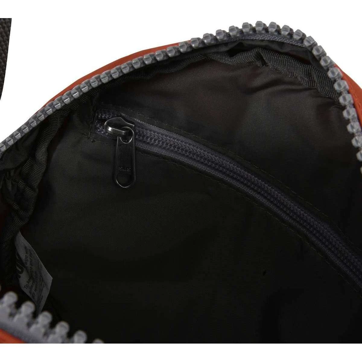 Roka Paddington B Small Sustainable Nylon Crossbody Bag - Ginger Orange - Image 10