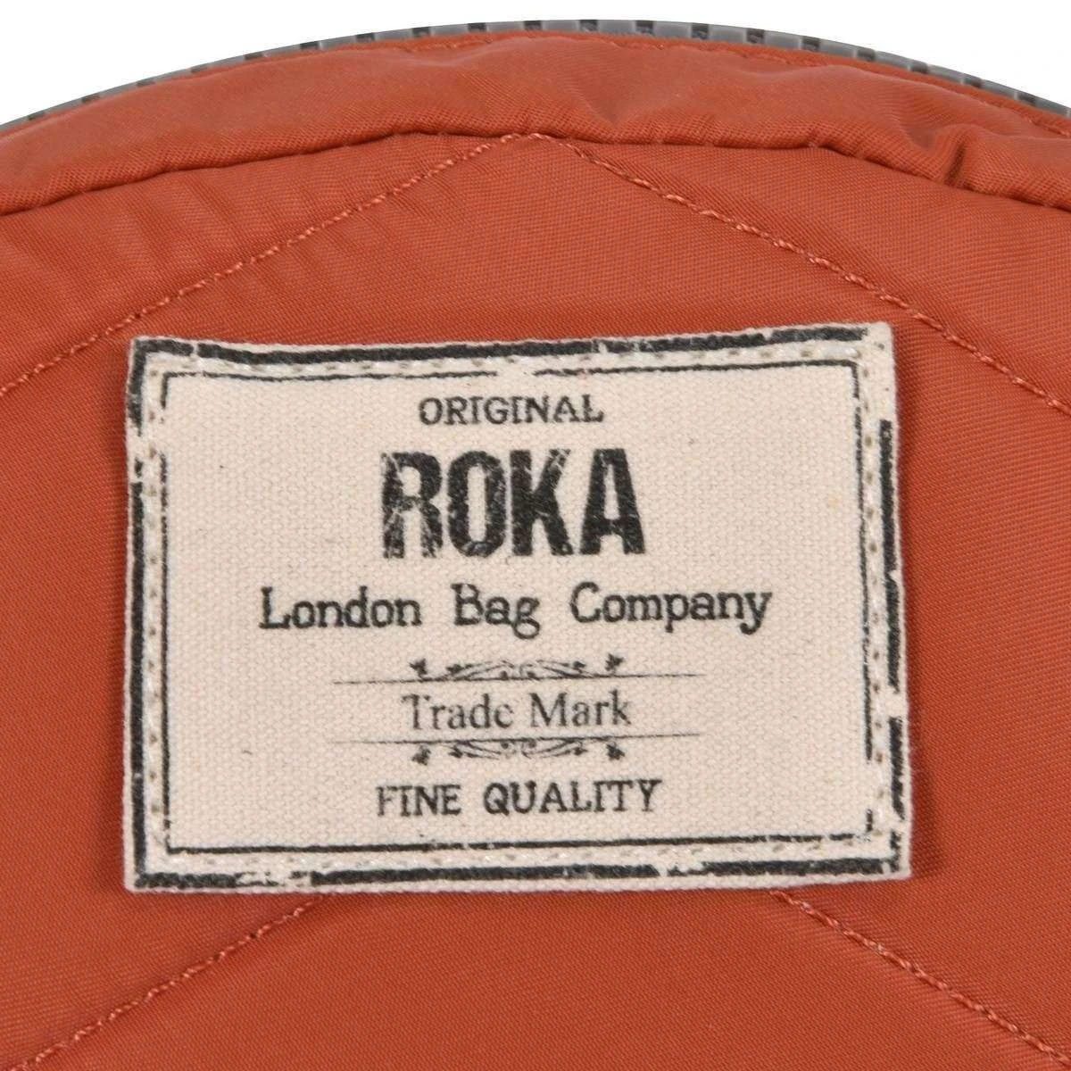 Roka Paddington B Small Sustainable Nylon Crossbody Bag - Ginger Orange - Image 12
