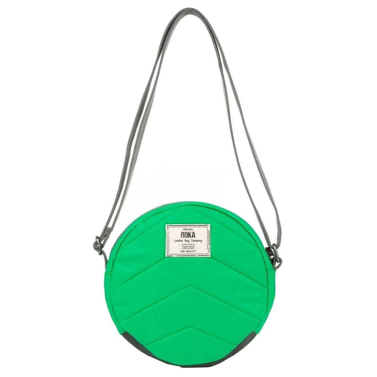 Roka Paddington B Small Sustainable Nylon Crossbody Bag - Green Apple - Image 2