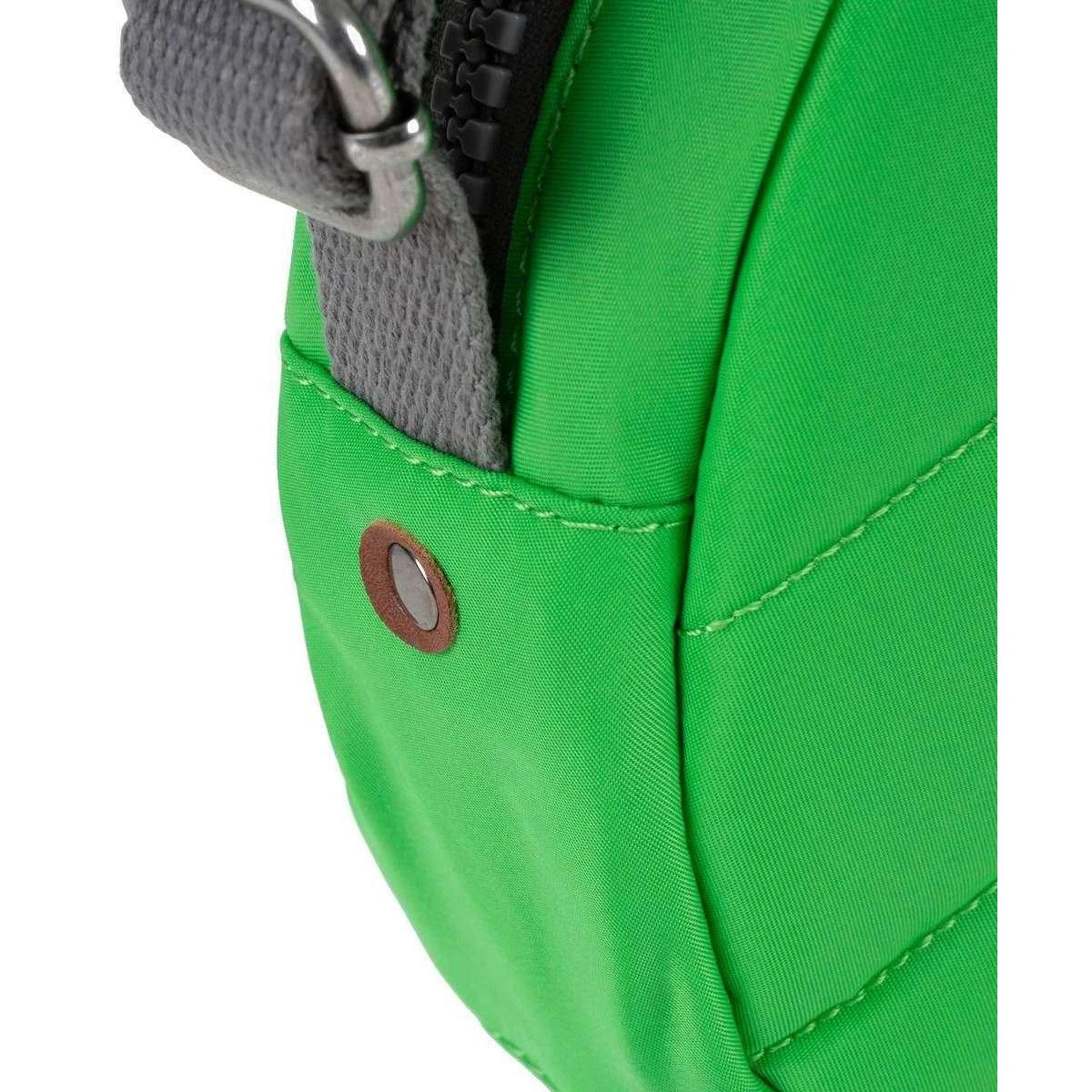 Roka Paddington B Small Sustainable Nylon Crossbody Bag - Kelly Green - Image 6