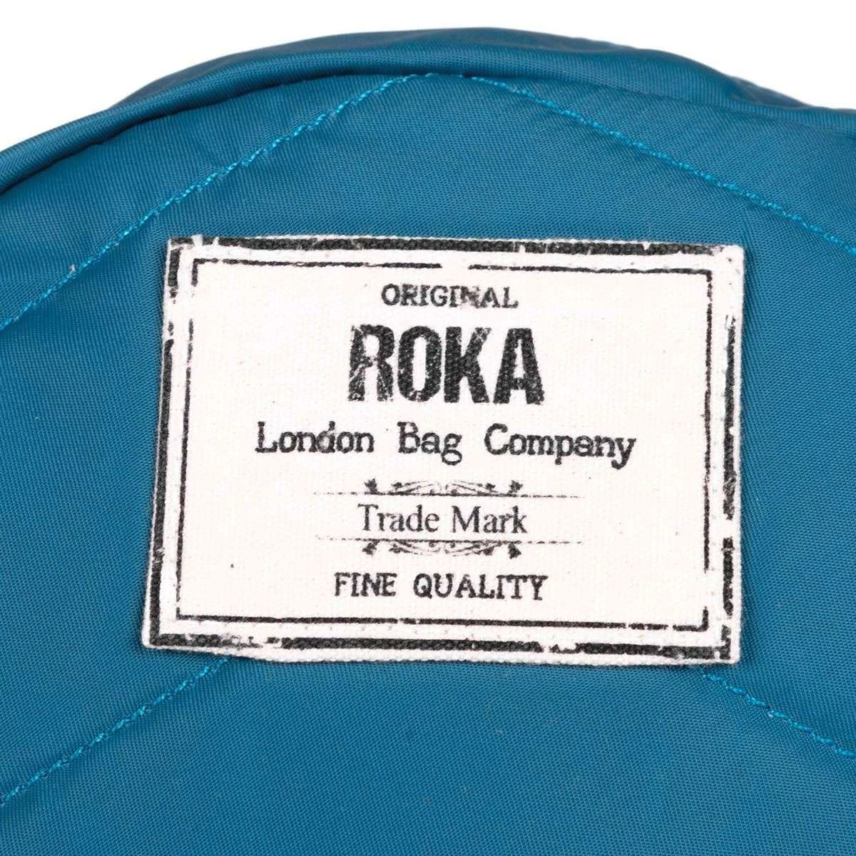 Roka Paddington B Small Sustainable Nylon Crossbody Bag - Marine Blue - Image 4