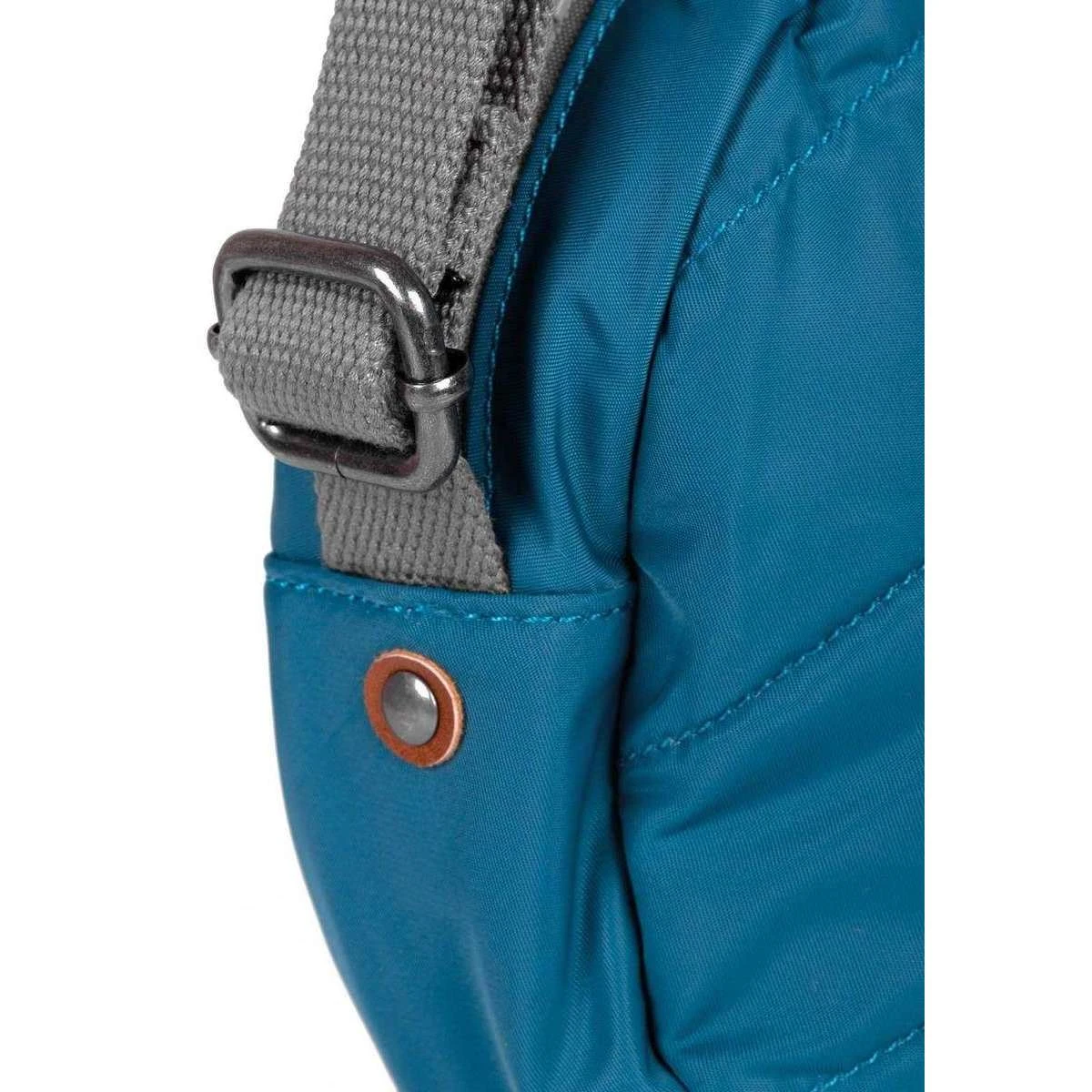 Roka Paddington B Small Sustainable Nylon Crossbody Bag - Marine Blue - Image 6