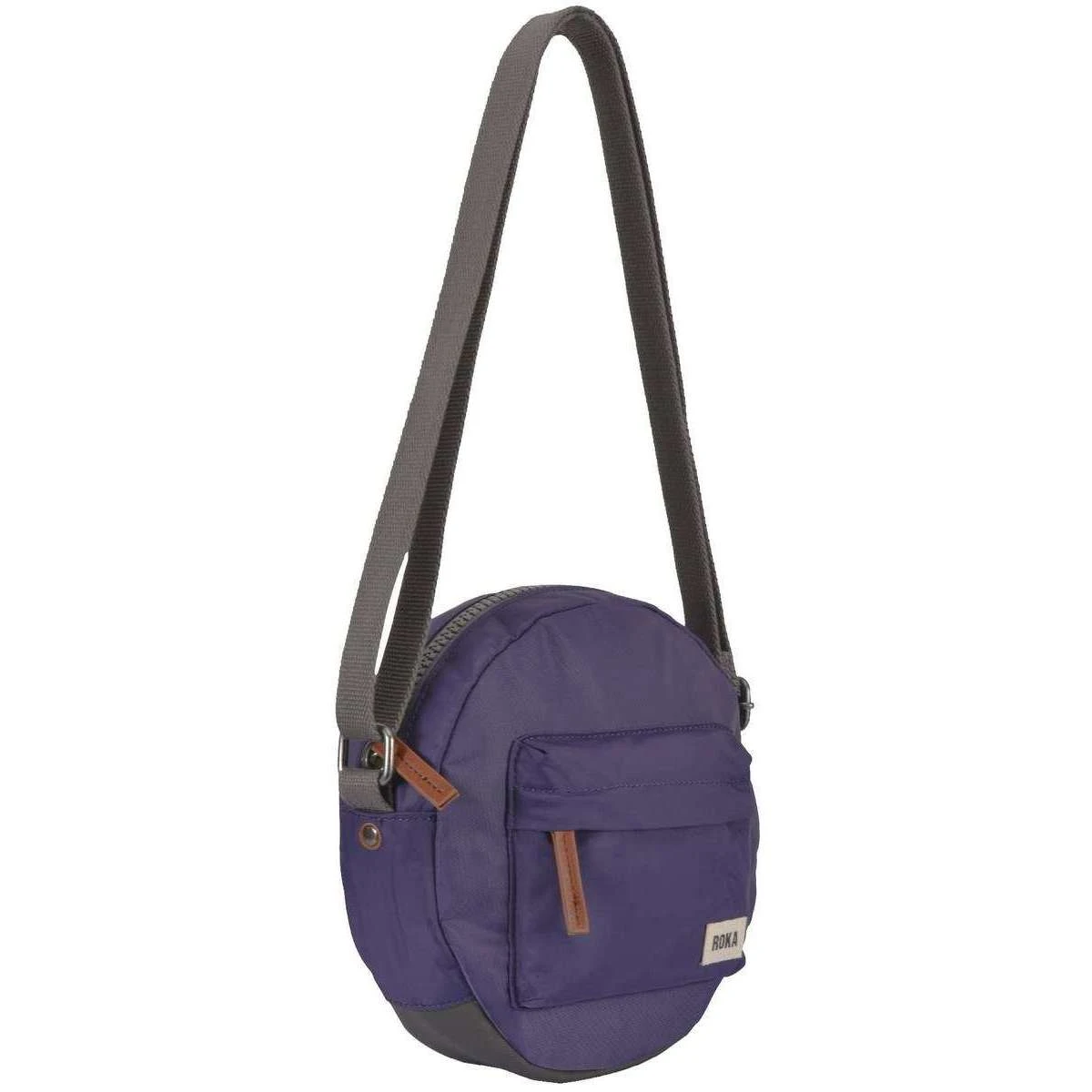 Roka Paddington B Small Sustainable Nylon Crossbody Bag - Mulberry Purple - Image 4