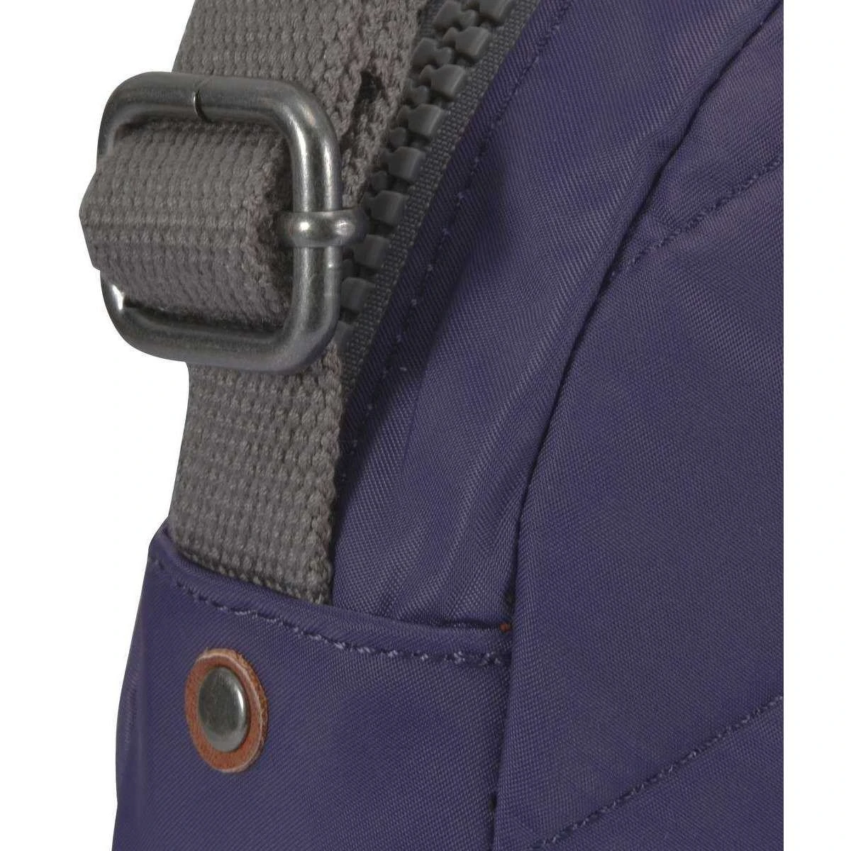 Roka Paddington B Small Sustainable Nylon Crossbody Bag - Mulberry Purple - Image 6
