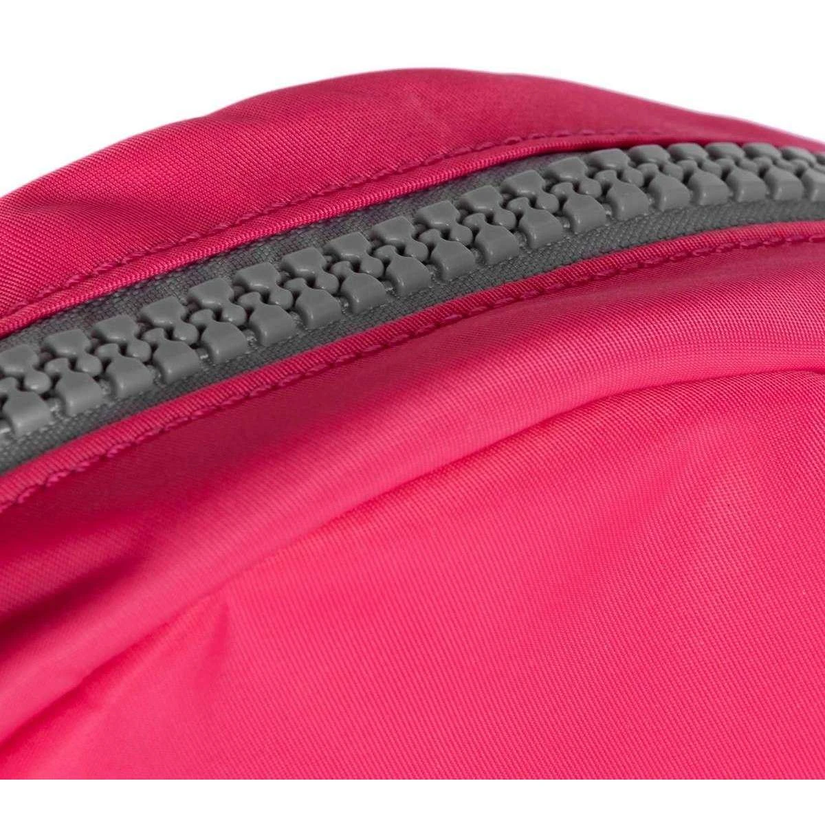 Roka Paddington B Small Sustainable Nylon Crossbody Bag - Raspberry Red - Image 7