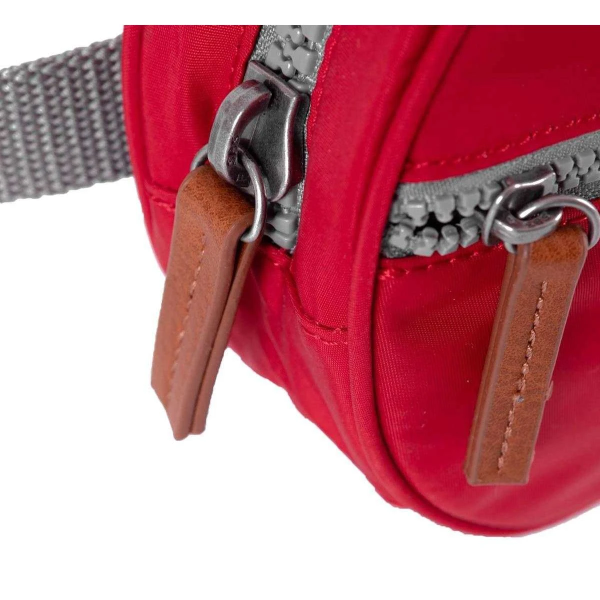 Roka Paddington D Sustainable Nylon Hip Bag - Cranberry Red - Image 6