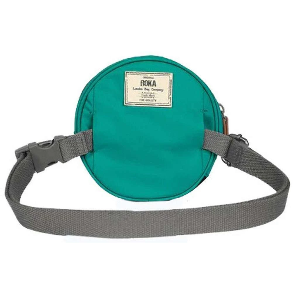 Roka Paddington D Sustainable Nylon Hip Bag - Cyan Blue - Image 2