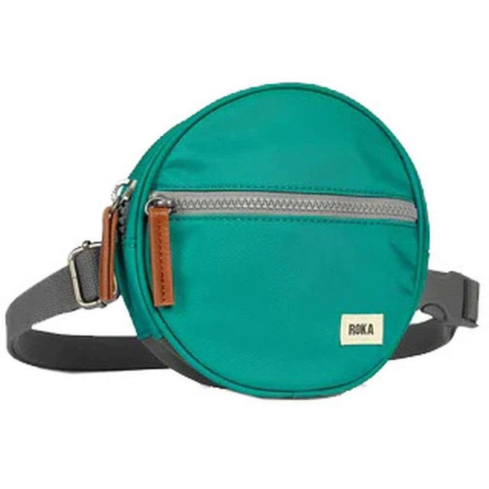 Roka Paddington D Sustainable Nylon Hip Bag - Cyan Blue - Image 4