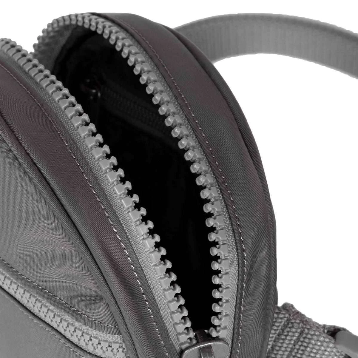 Roka Paddington D Sustainable Nylon Hip Bag - Graphite Grey - Image 5