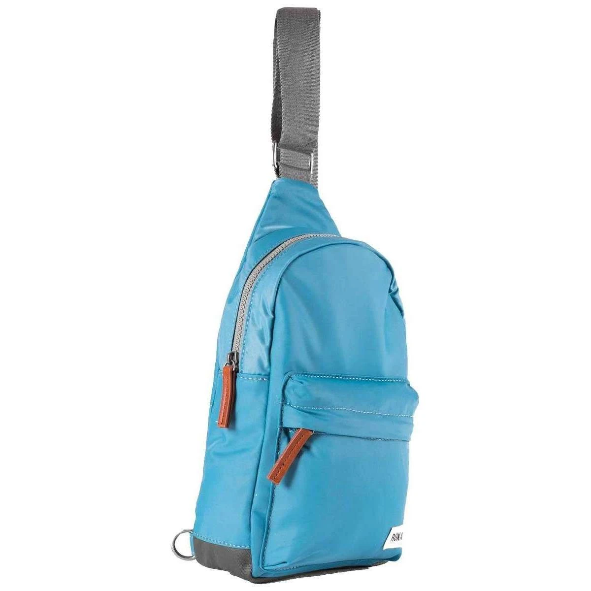 Roka Willesden B Sustainable Nylon Scooter Bag - Petrol Blue - Image 4