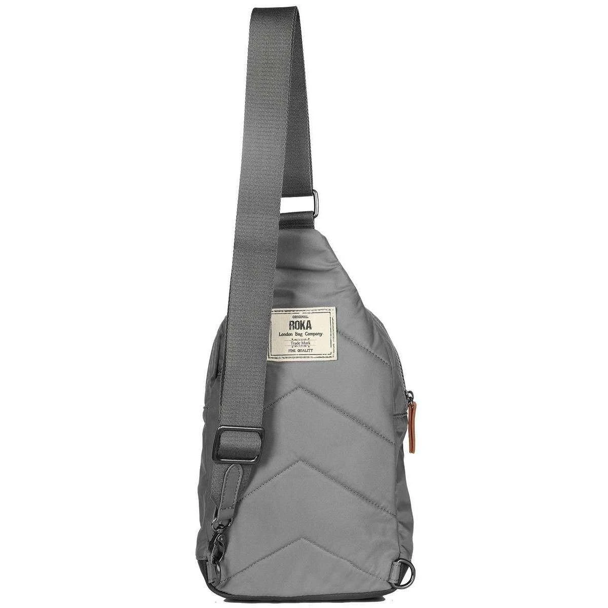 Roka Willesden B Sustainable Nylon Scooter Bag - Stormy Grey - Image 2