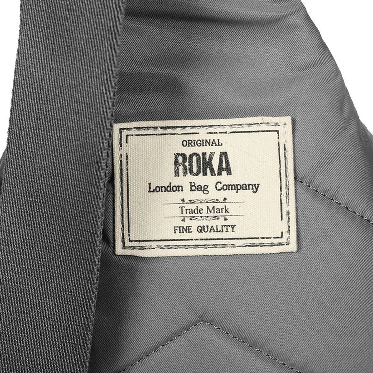 Roka Willesden B Sustainable Nylon Scooter Bag - Stormy Grey - Image 4